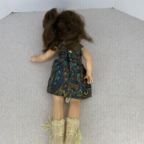Vintage 1950's Ideal Toni Doll 14" Made in USA P-90 Brunette Nylon Hair Jointed - Picture 12 of 13